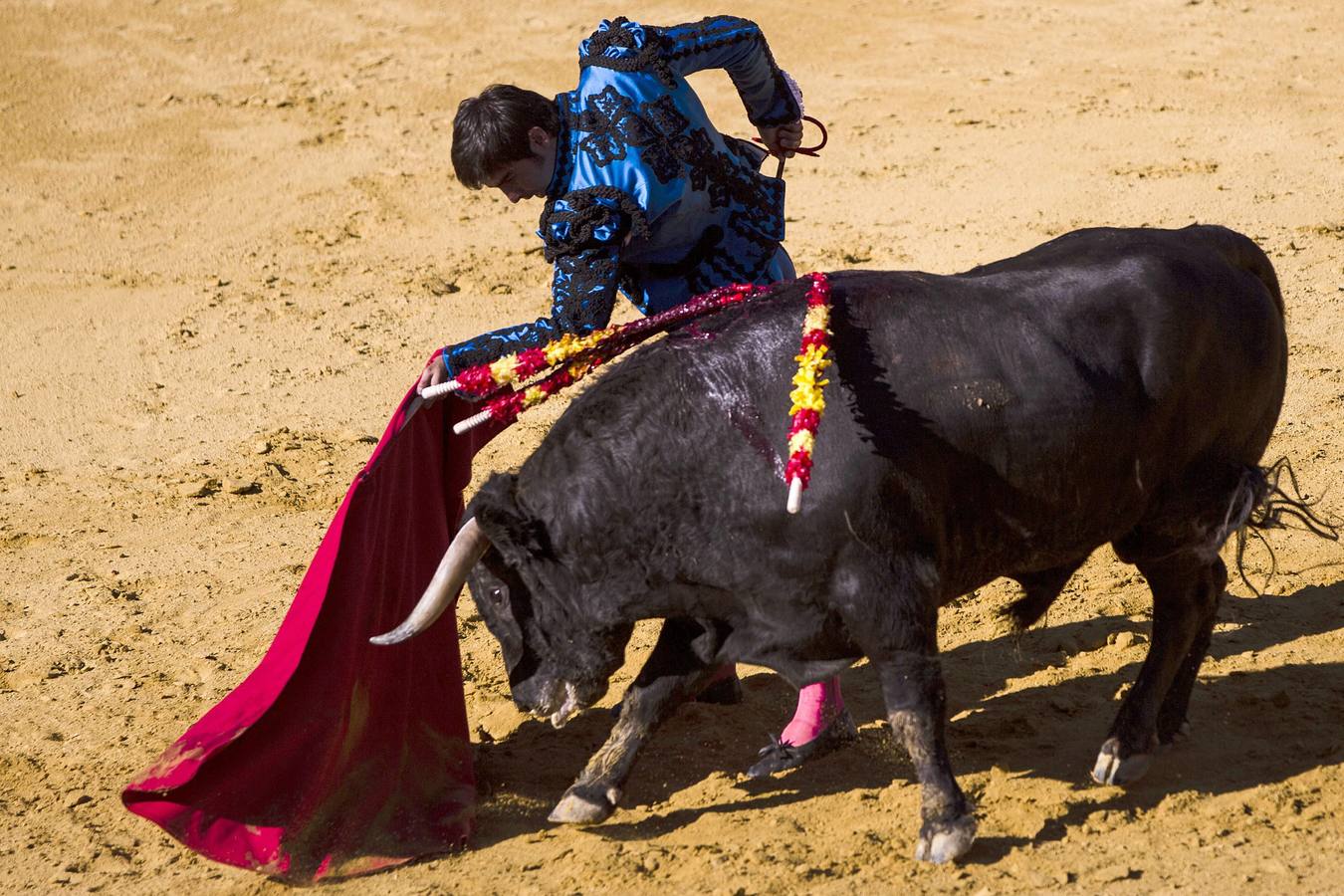 Morante de la Puebla, El Juli y Miguel Ángel Perera, en la Goyesca