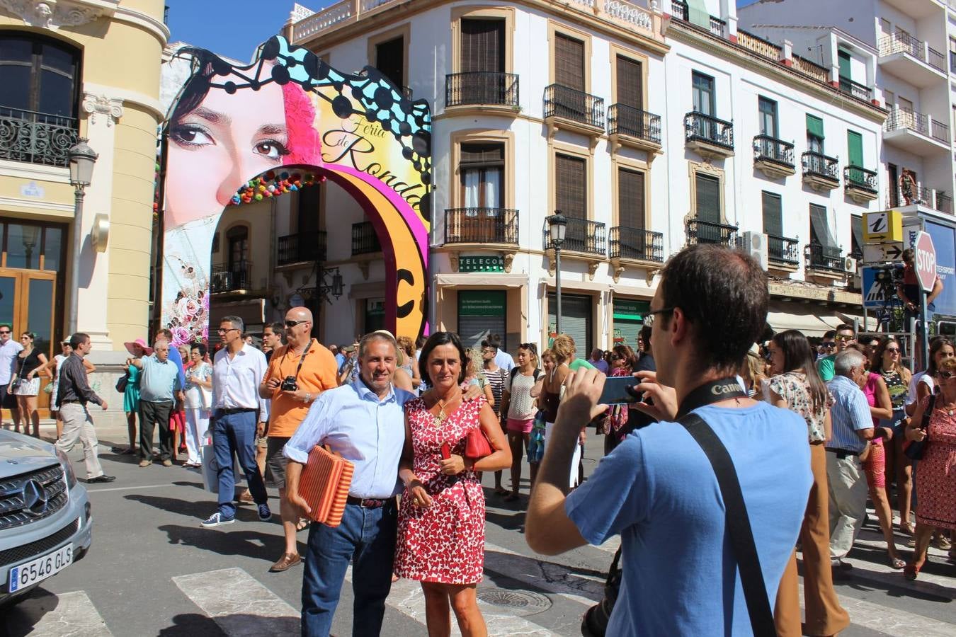 Ambiente en la goyesca de Ronda