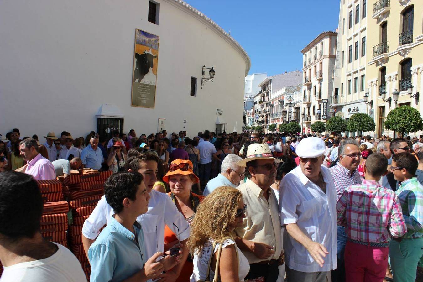 Momentos antes del inicio del festejo.