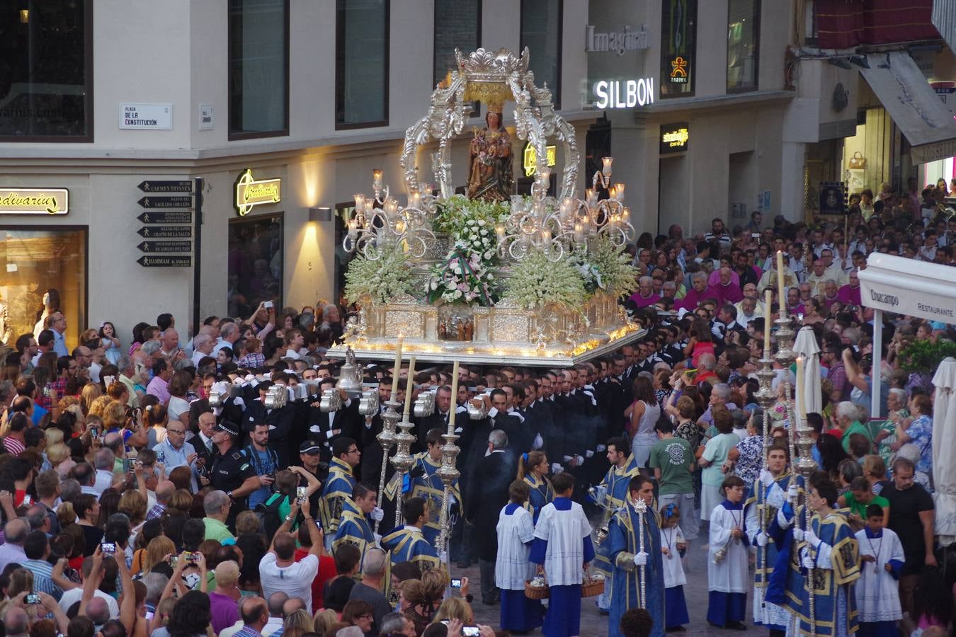 Procesión de la Virgen de la Victoria.
