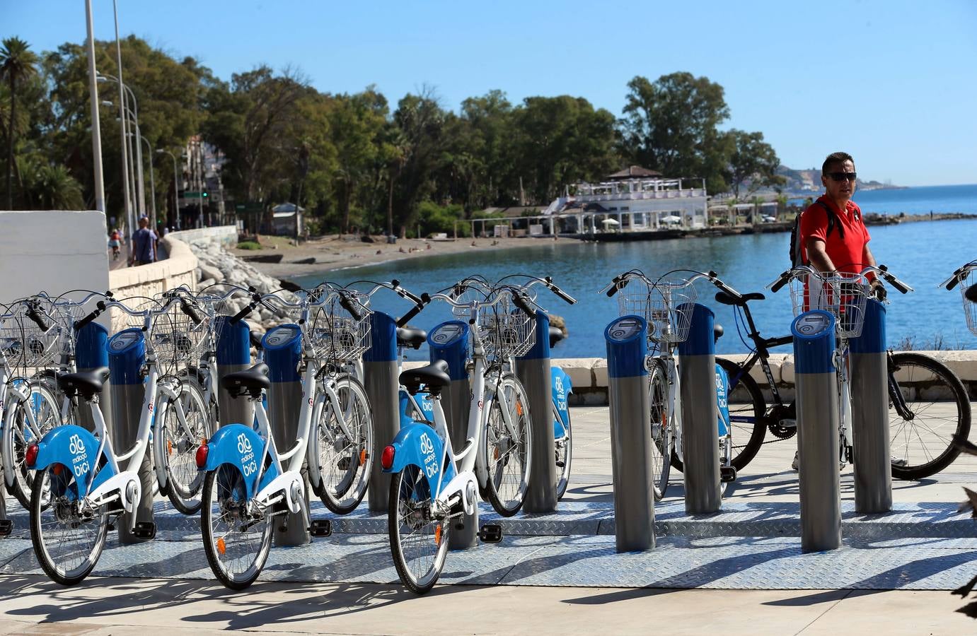 Nueva estación de bicicletas. El Morlaco se suma desde esta semana al sistema de préstamo municipal de estos vehículos