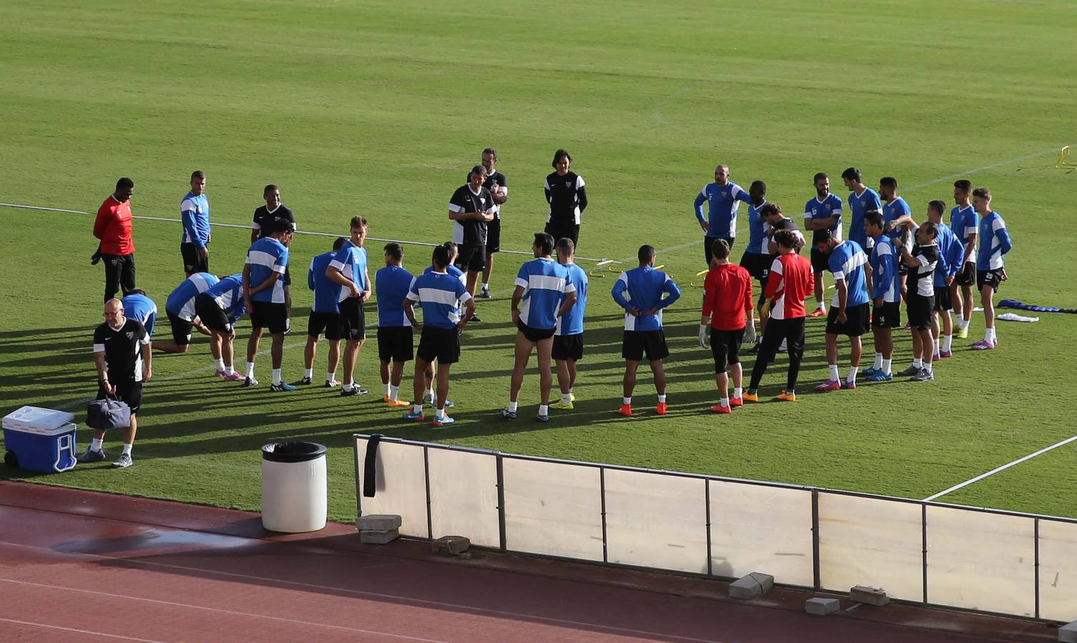 Los niños, con el Málaga