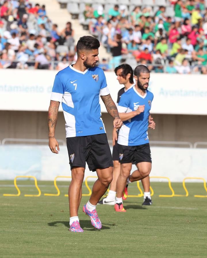 Los niños, con el Málaga