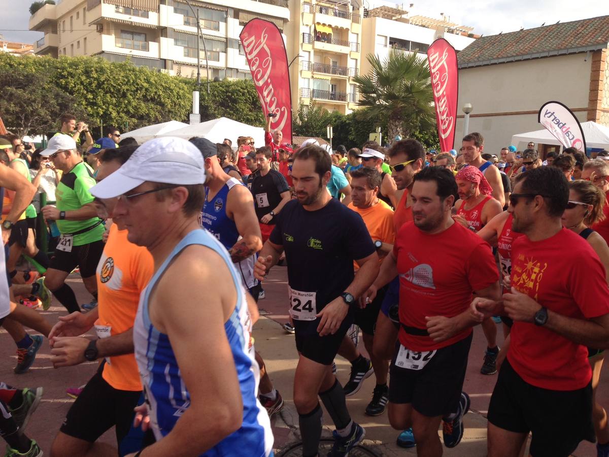 Participantes en la Media Maratón de Rincón de la Victoria