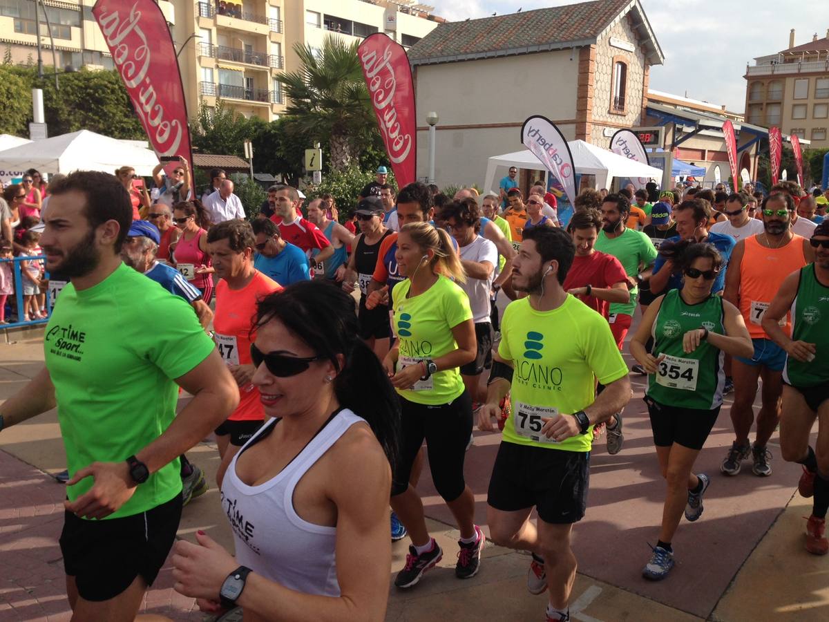 Participantes en la Media Maratón de Rincón de la Victoria