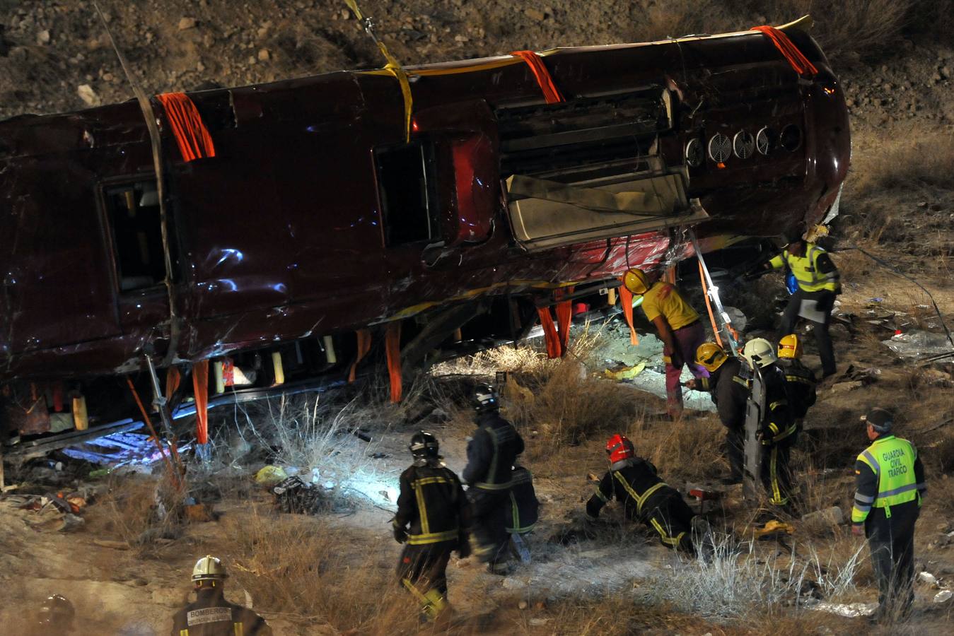 Trágico accidente de autobús en Cieza