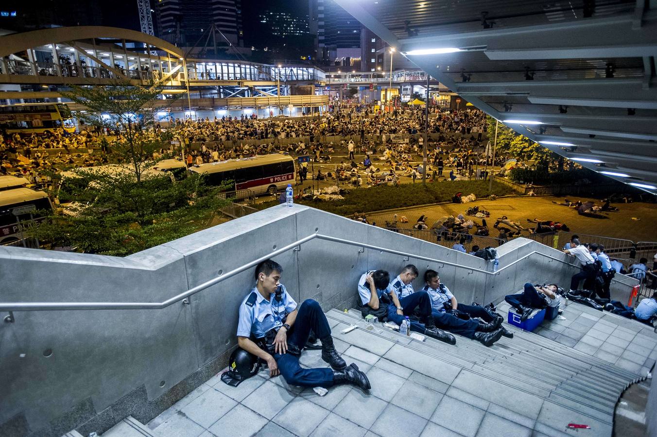 Las protestas estudiantiles colapsan Hong Kong