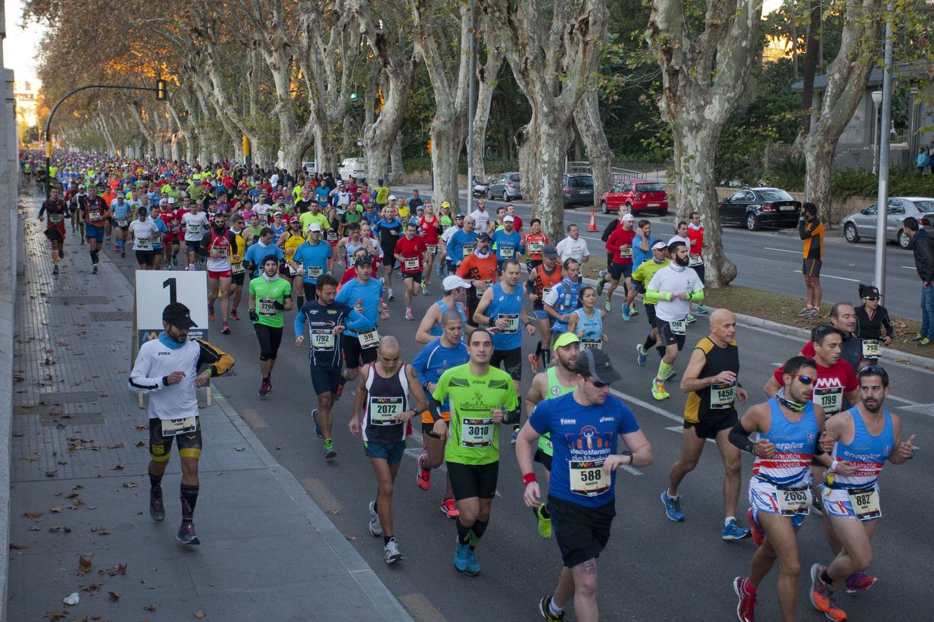 La carrera sale del Parque