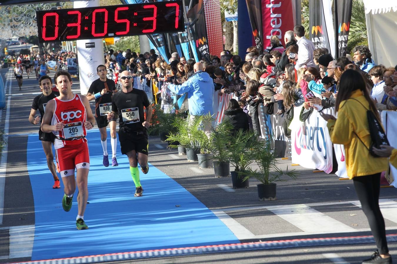 La llegada del V Maratón de Málaga (II)