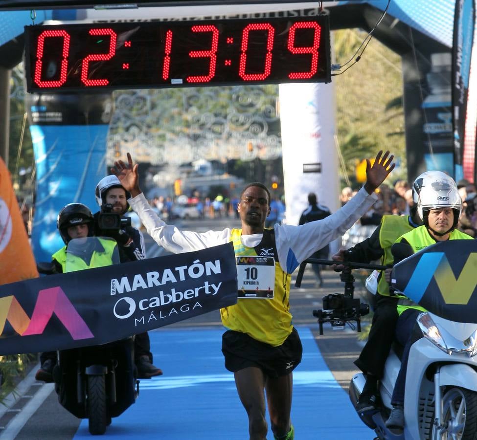 La llegada del V Maratón de Málaga