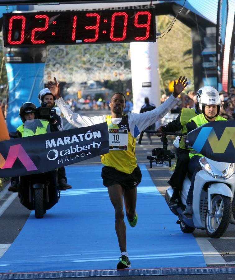 La llegada del V Maratón de Málaga