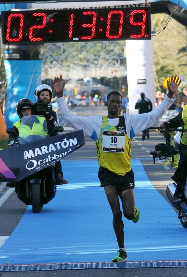 La llegada del V Maratón de Málaga