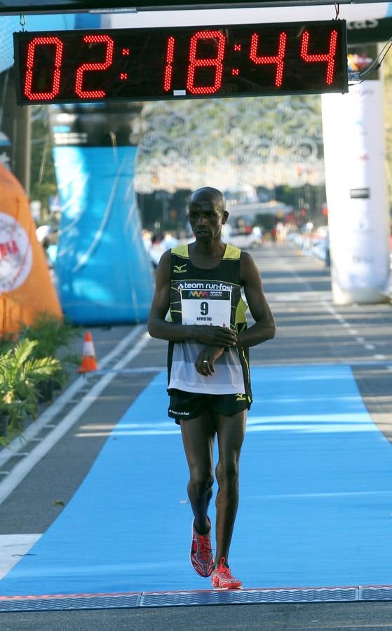 La llegada del V Maratón de Málaga