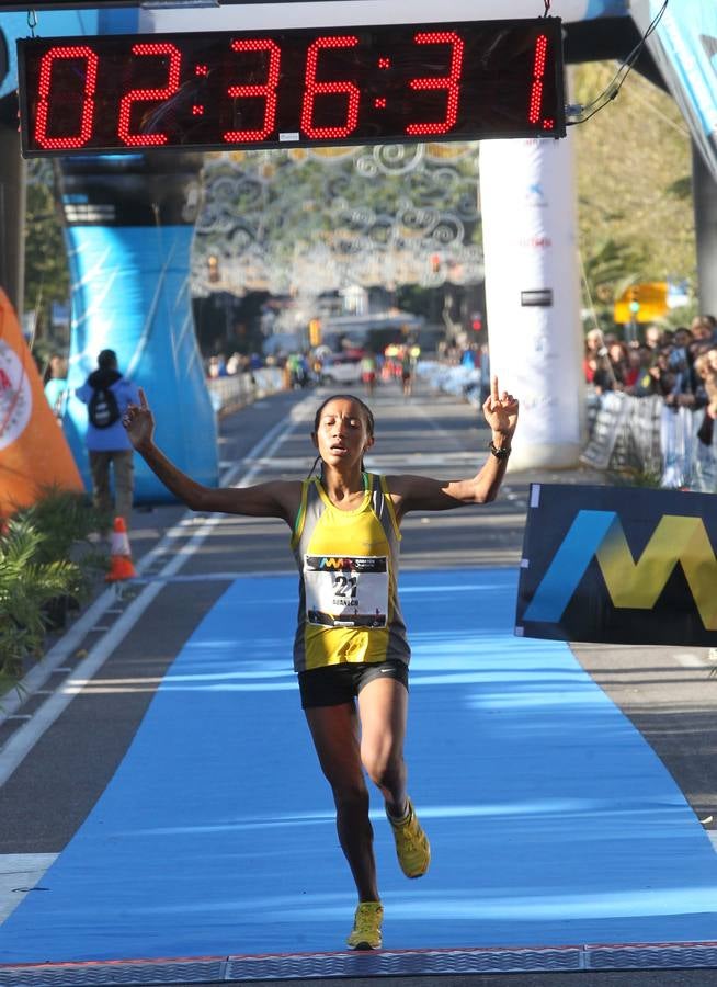 La llegada del V Maratón de Málaga