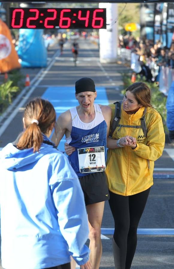 La llegada del V Maratón de Málaga