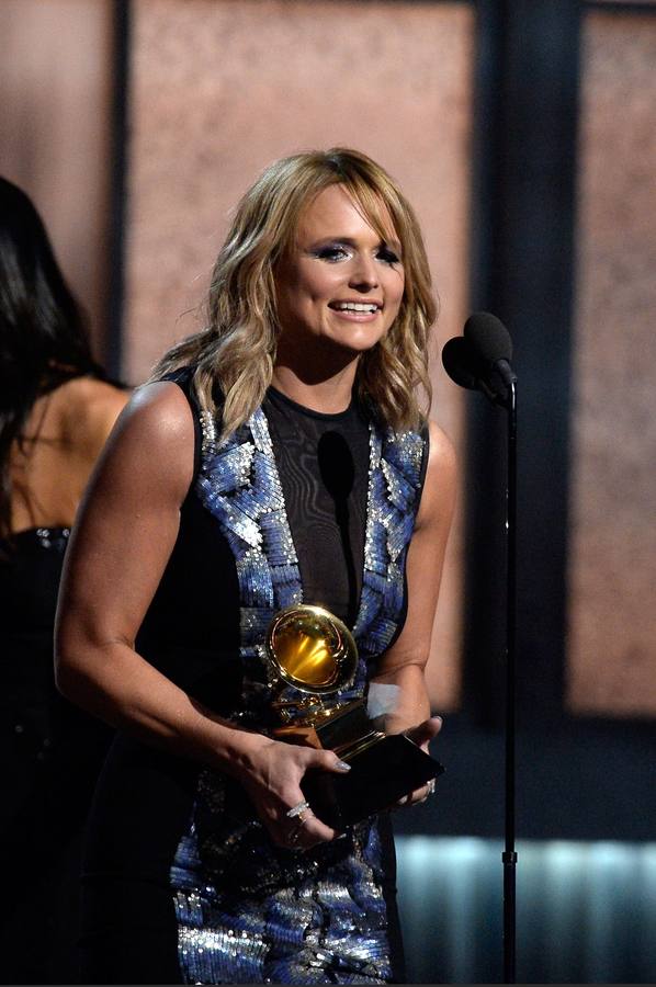 Miranda Lambert, feliz. Miranda Lambert, feliz con su premio