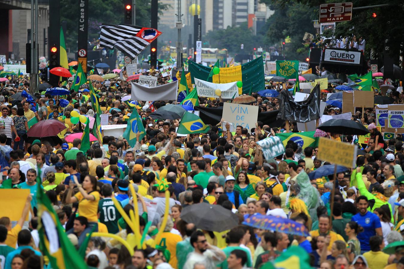 Protesta en Brasil contra Dilma