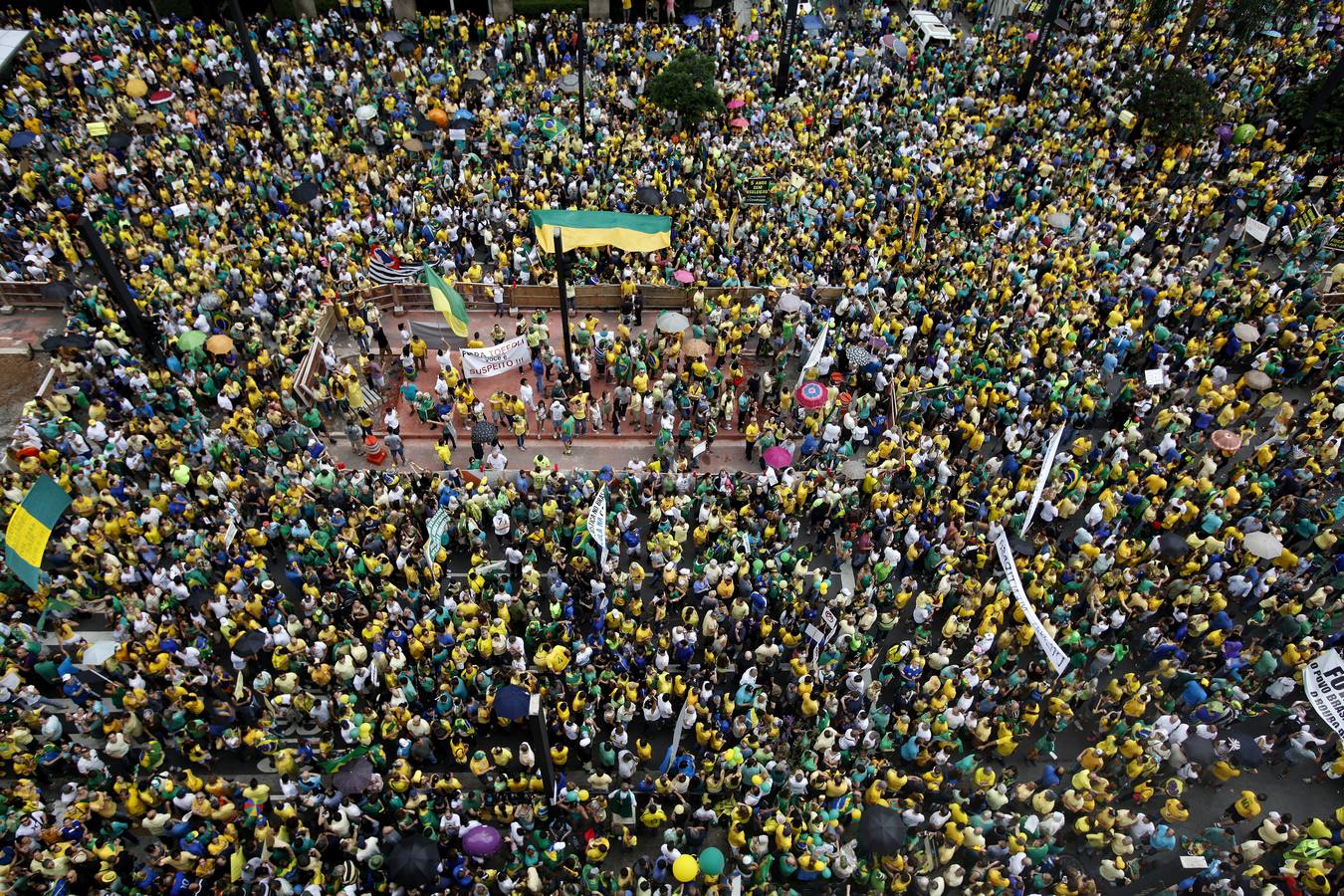 Protesta en Brasil contra Dilma