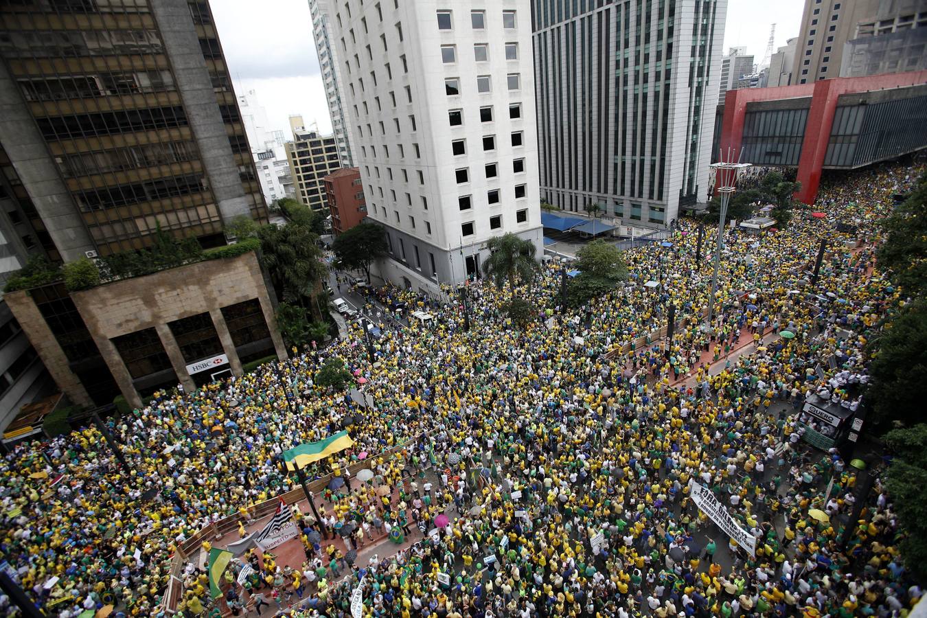 Protesta en Brasil contra Dilma