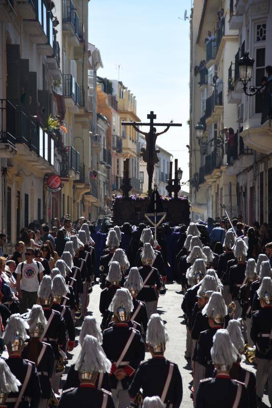 La Hermandad de Crucifixión procesiona en Málaga