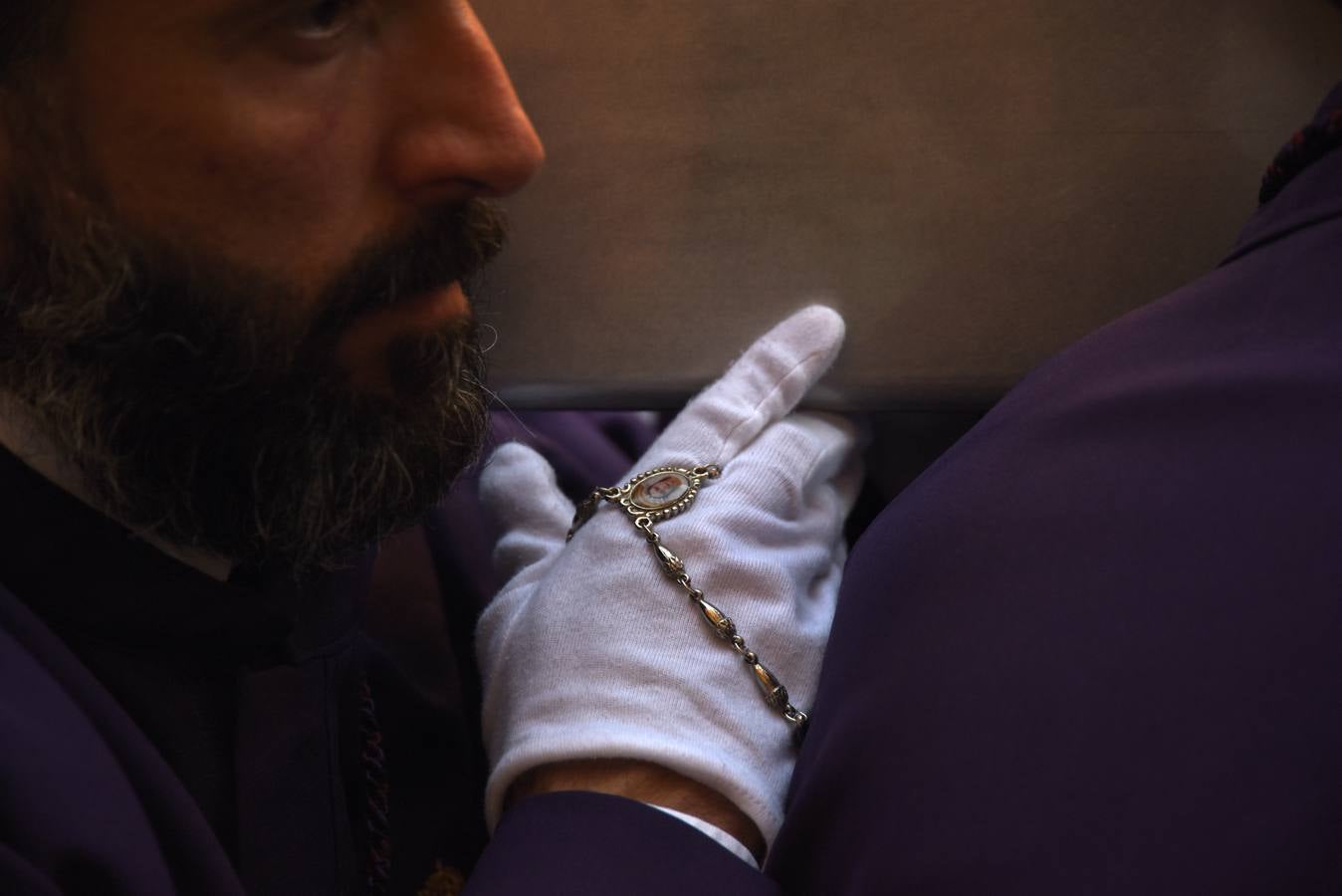 La cofradía del Rescate, en su salida procesional