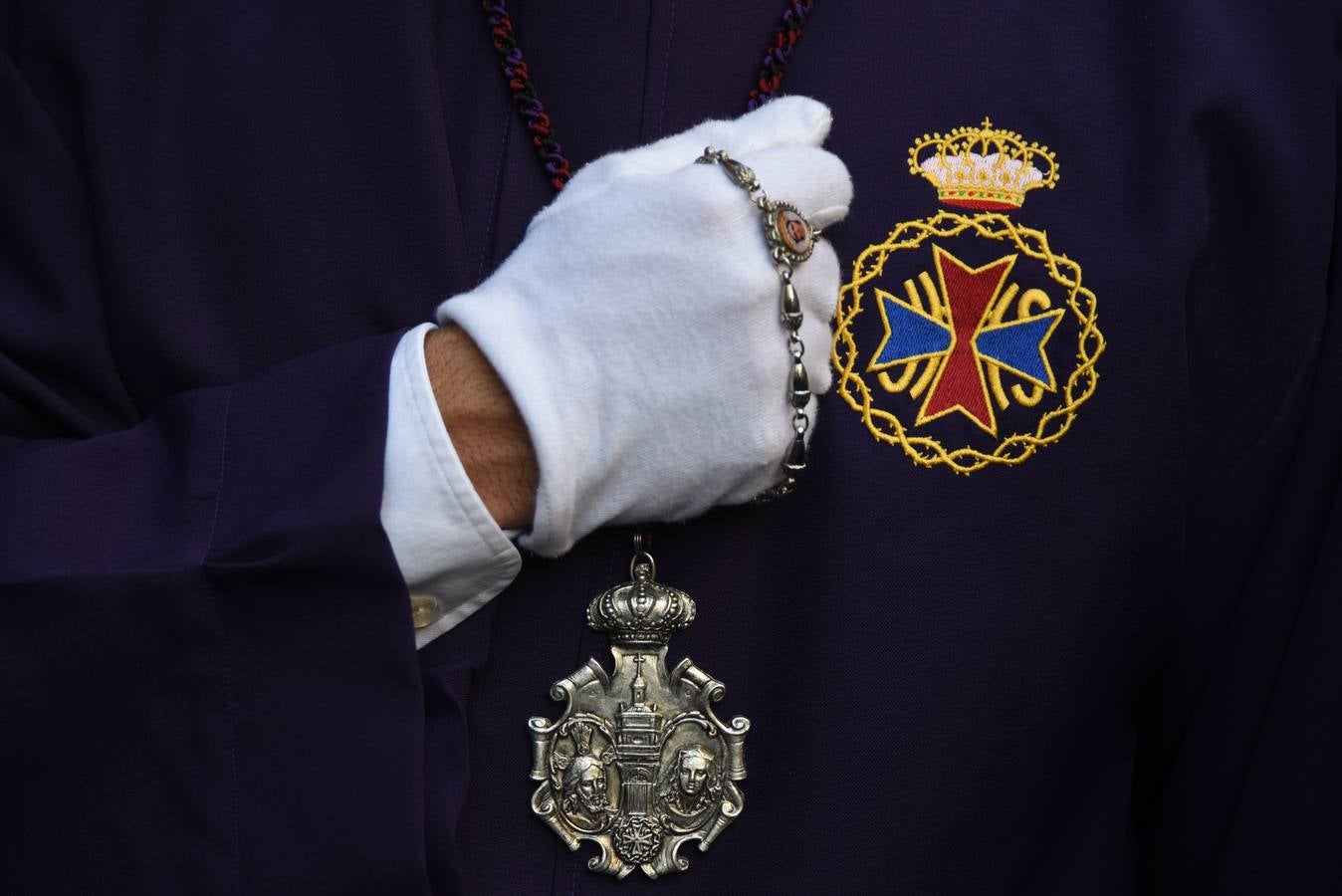 La cofradía del Rescate, en su salida procesional