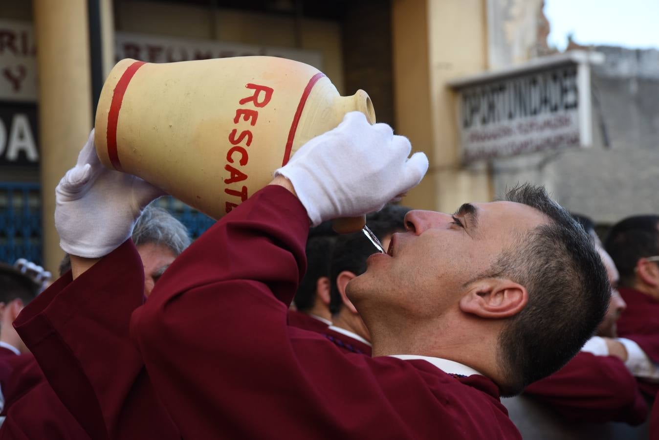 La cofradía del Rescate, en su salida procesional
