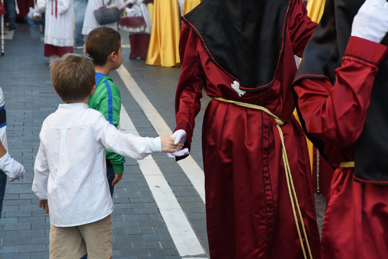 La cofradía del Rescate, en su salida procesional