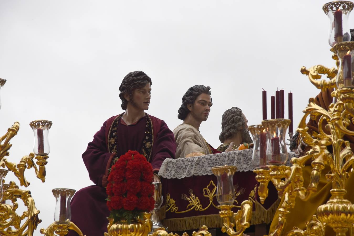 Las fotos de La Cena en su desfile procesional