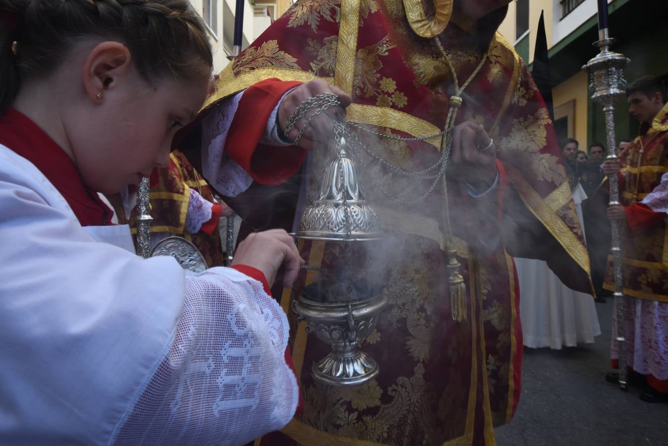Las imágenes del Cristo del Amor y Nuestra Señora de la Caridad