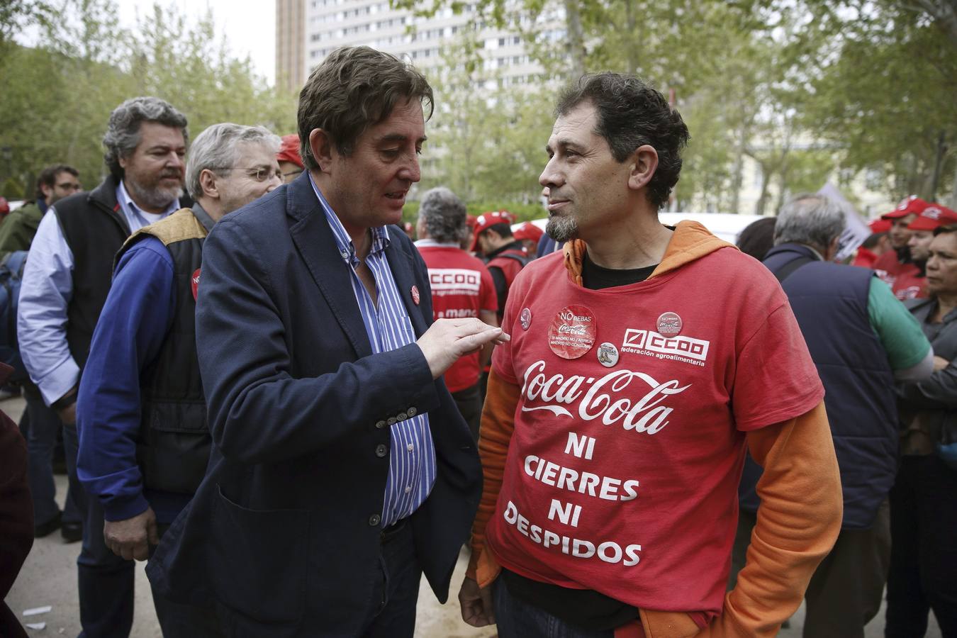 Trabajadores de Coca Cola se manifiestan ante el Supremo
