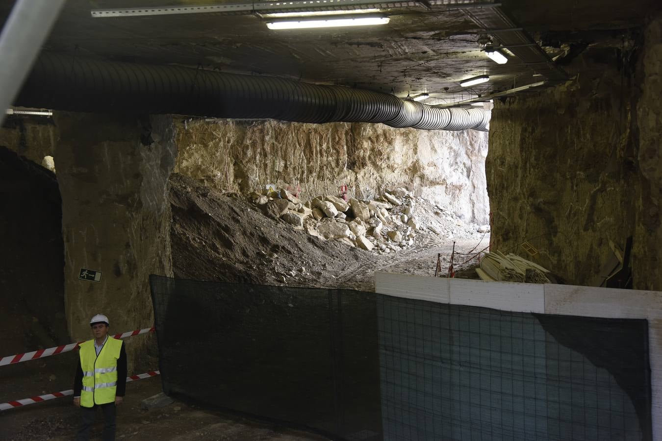 Las obras del túnel del metro en Callejones del Perchel, en imágenes