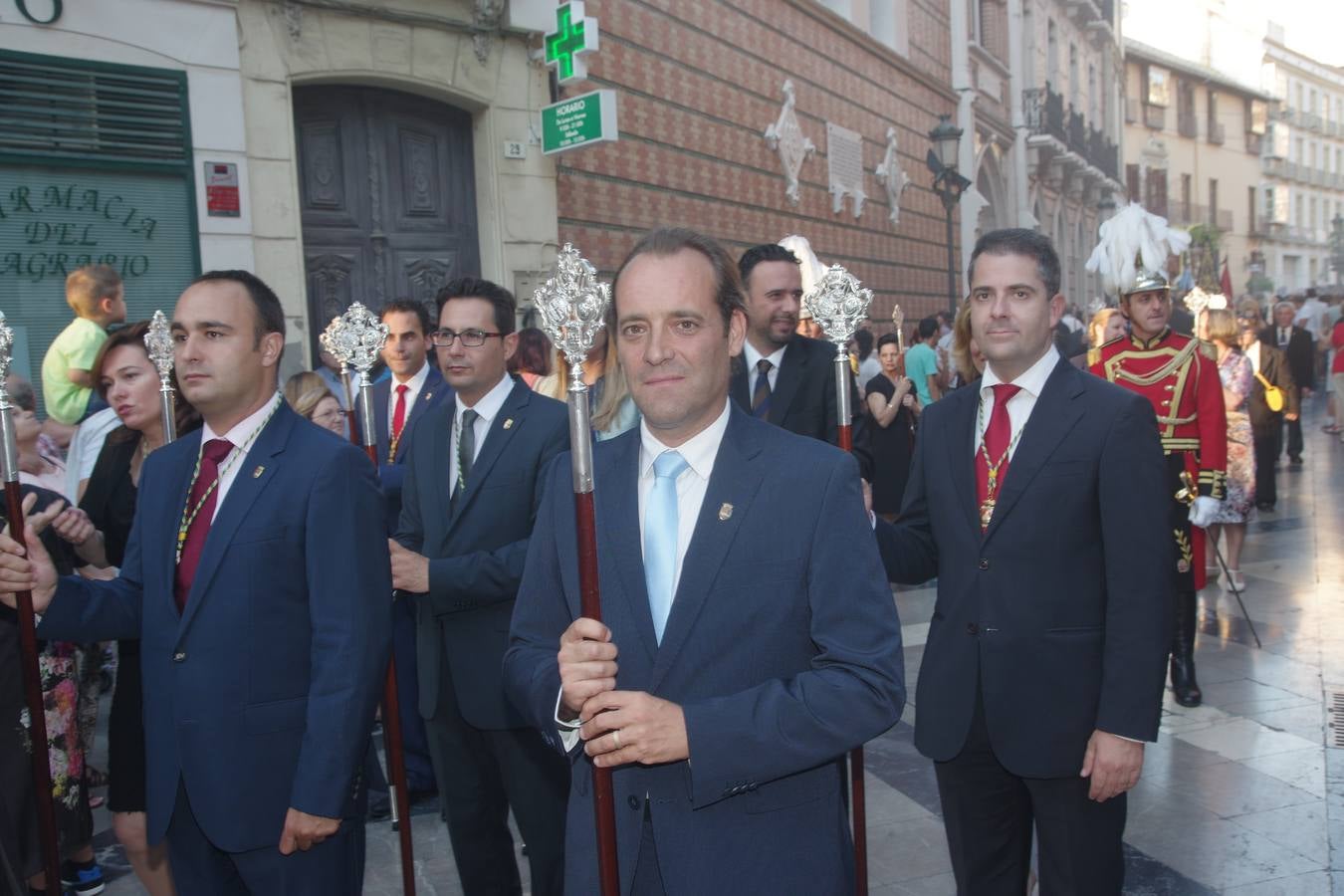 Los Santos Patronos de Málaga procesionan por el Centro