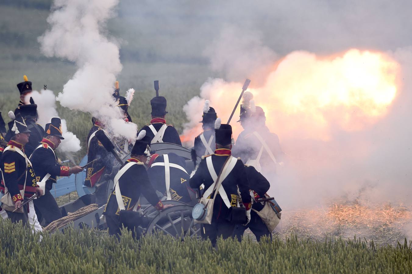 El bicentenario de la batalla de Waterloo, en imágenes