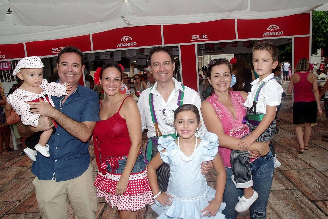 Familia Almadana con Raquel Vázquez.