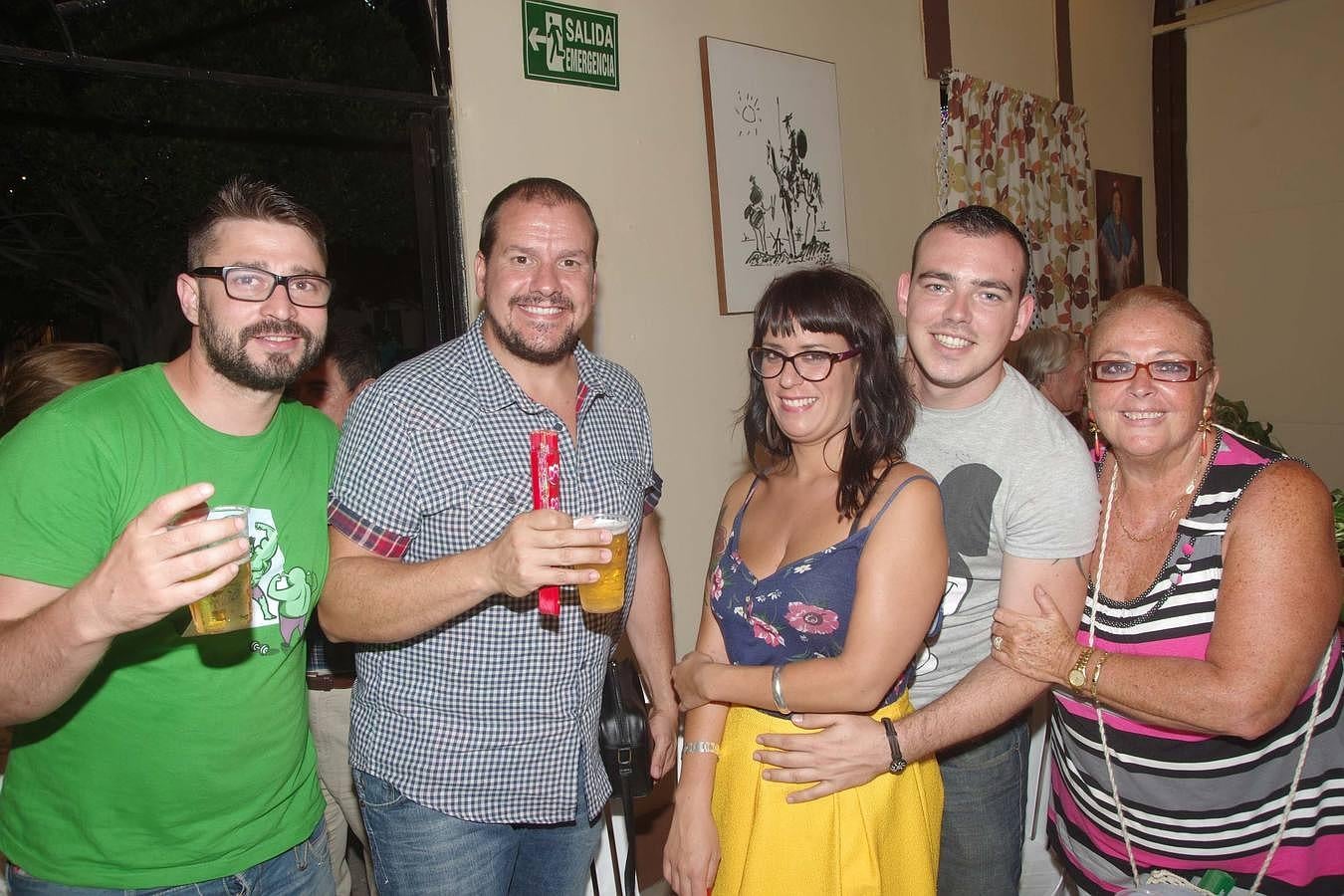 Rubén Gurmensindo, Herman Uriarte, María Yessica González, Cayetano Roldán y María Isabel Luna.