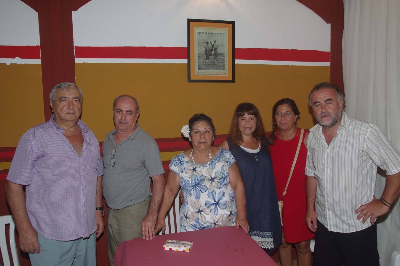 Enrique Molina, Francisco Costos, Loli Fernández, Paqui García, Mari Luz Morillo y Paco Hoyos.