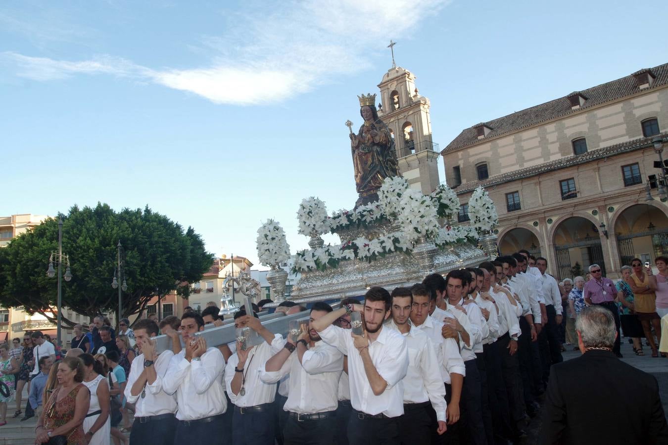 La Virgen de la Victoria baja a la Catedral para el inicio de su novena