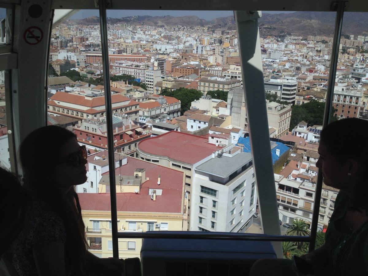 Así se ve Málaga desde la noria