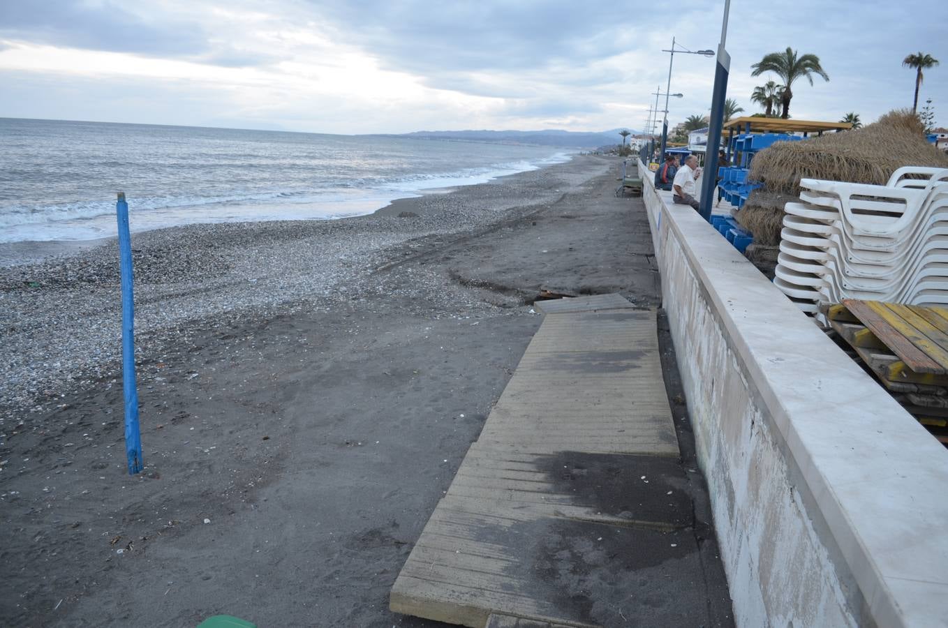 Benagalbón, Torre del Mar, Torrox y Nerja tras el temporal