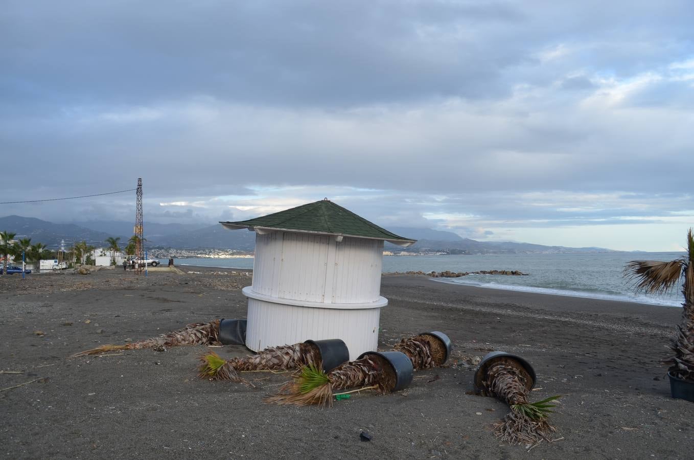Benagalbón, Torre del Mar, Torrox y Nerja tras el temporal