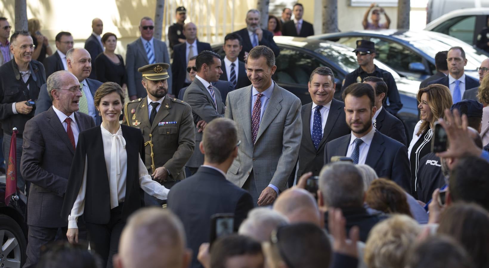 Fotos de la visita a Málaga de los Reyes de España