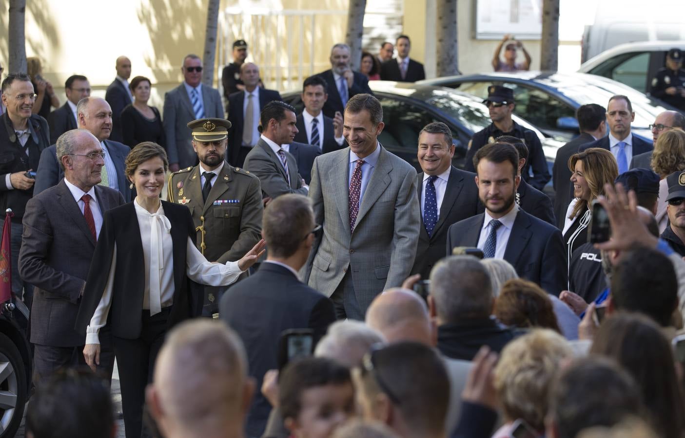 Fotos de la visita a Málaga de los Reyes de España