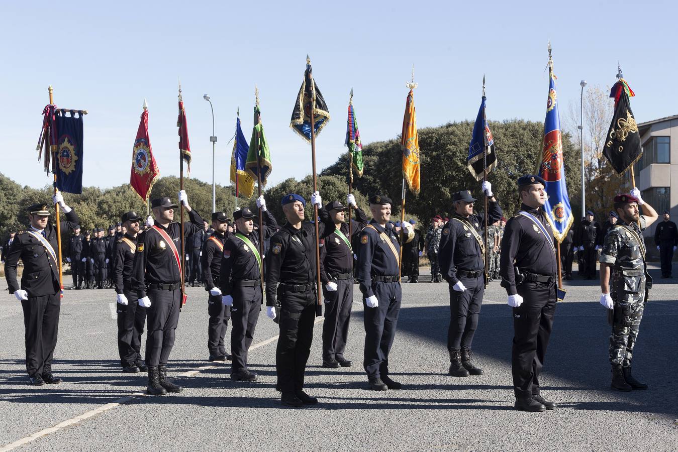 La Reina preside la entrega de la bandera de España a la Policía Nacional