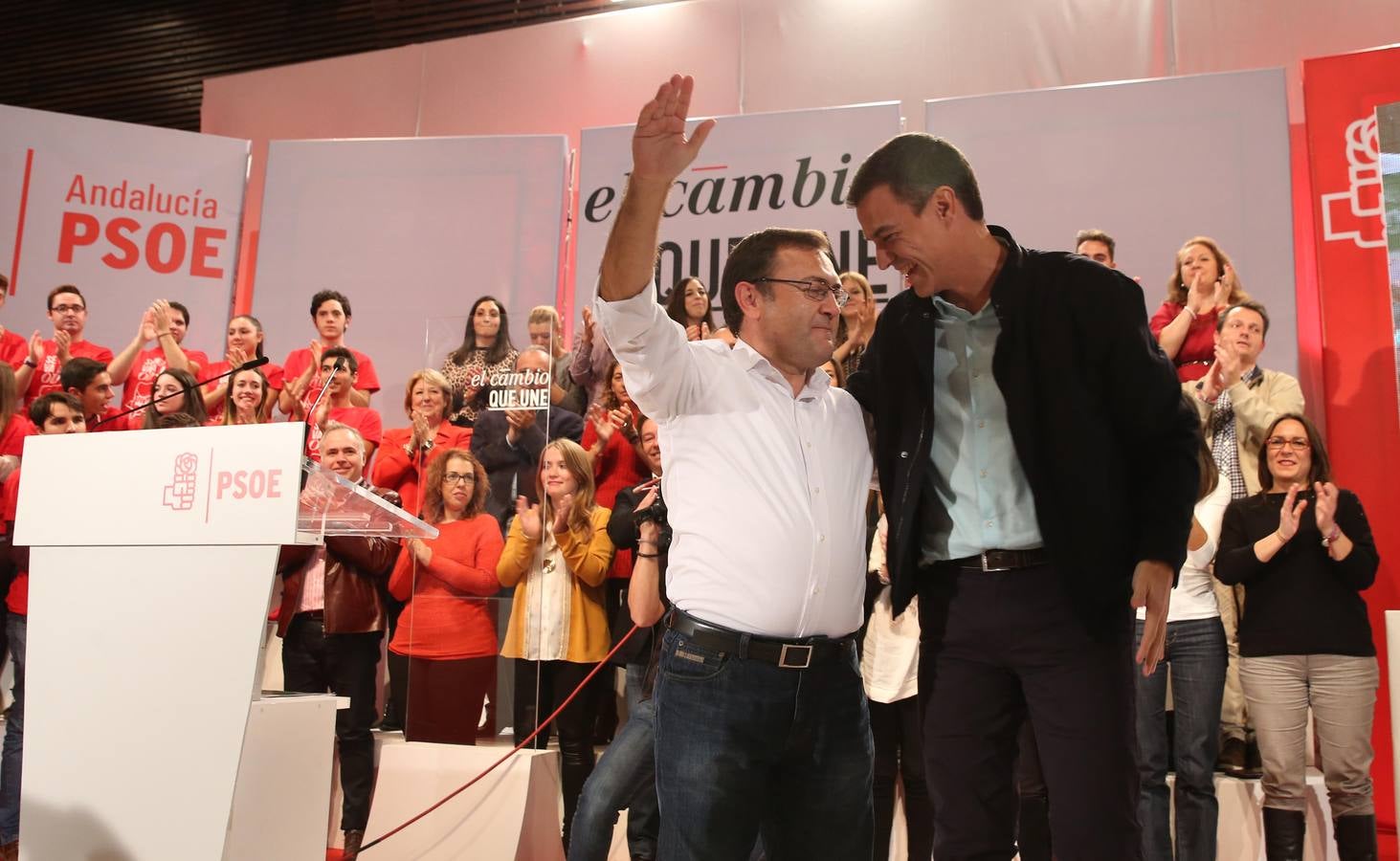 El mitin de Pedro Sánchez en Málaga, en fotos