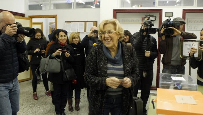 La alcaldesa de Madrid, Manuela Carmena.