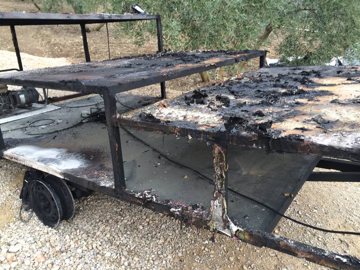 Encuentran quemadas las carrozas de los Reyes Magos de Arriate