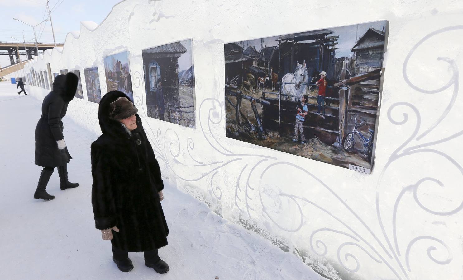 Maravillas hechas con nieve en Siberia