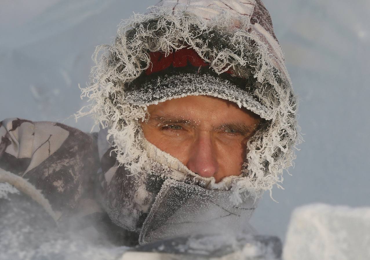 Maravillas hechas con nieve en Siberia