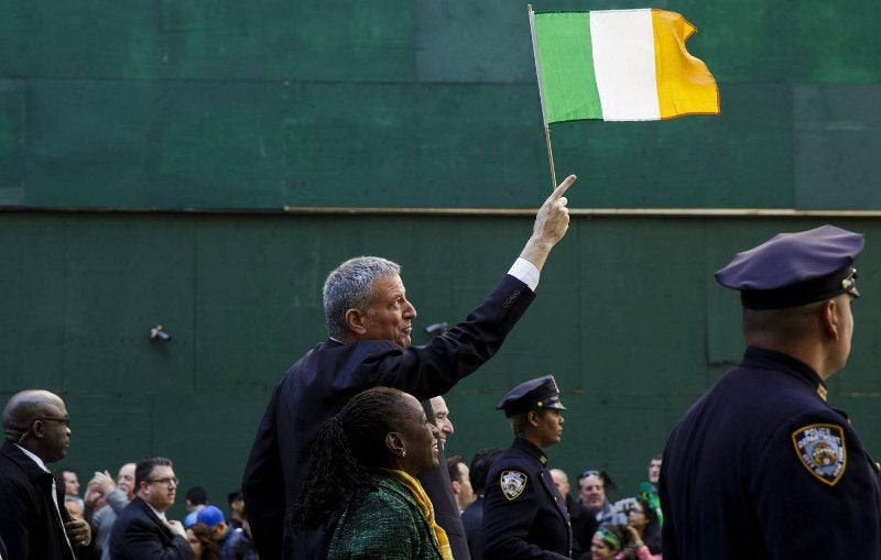 Celebración de la festividad de San Patricio por el planeta